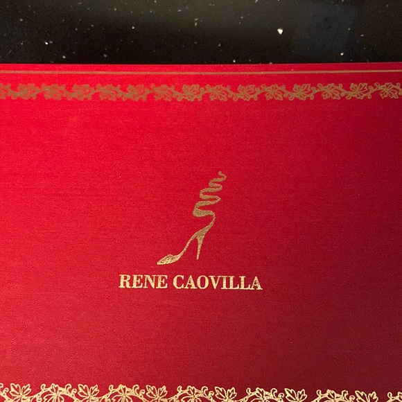 Rene Caovilla "Rosa" Black Sequin Medallions Gold & Platinum High Heel Sandals - Picture 13 of 16